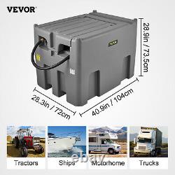 VEVOR Portable Fuel Caddy Diesel Oil Transfer Tank 116 Gallon 12V Electric Pump